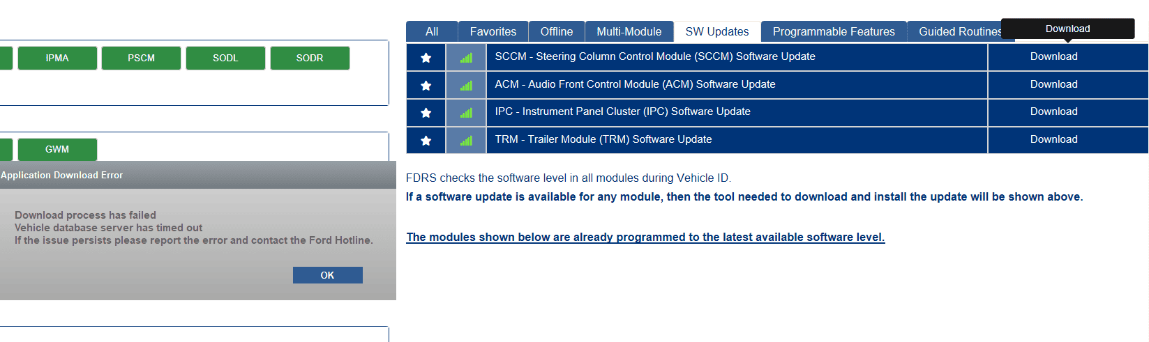 Ford F-150 ECU module programming guide using FDRS 1648243726897