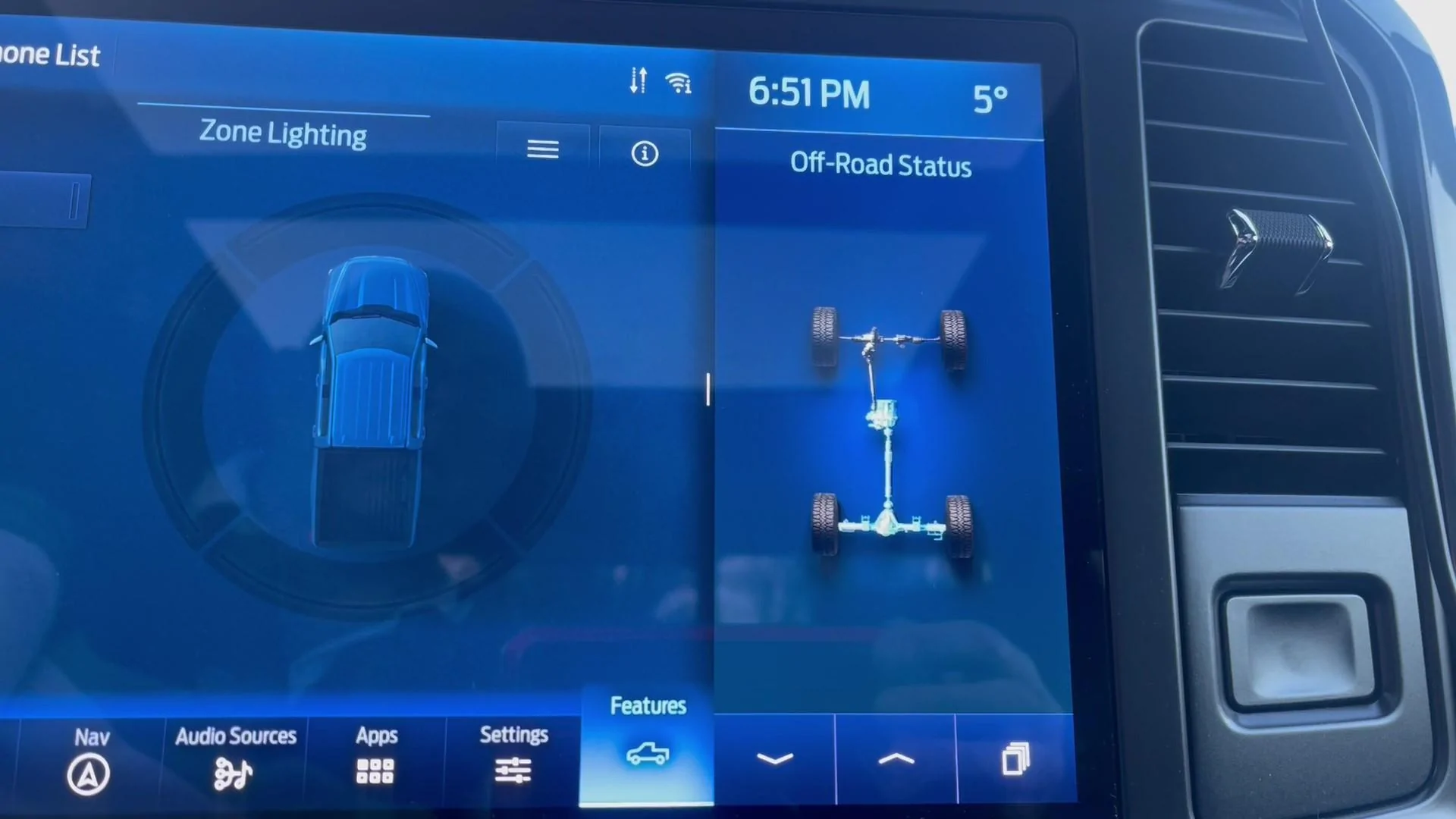 Ford F-150 Offroad page missing on Sync4 1648760347597