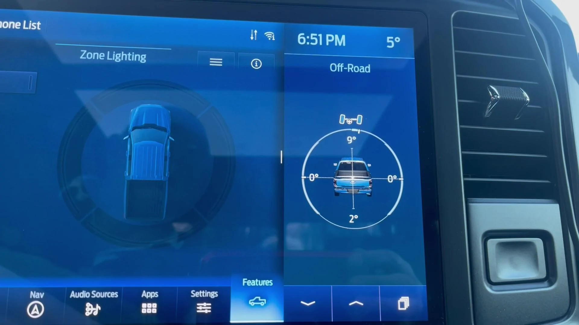 Ford F-150 Offroad page missing on Sync4 1648760412262