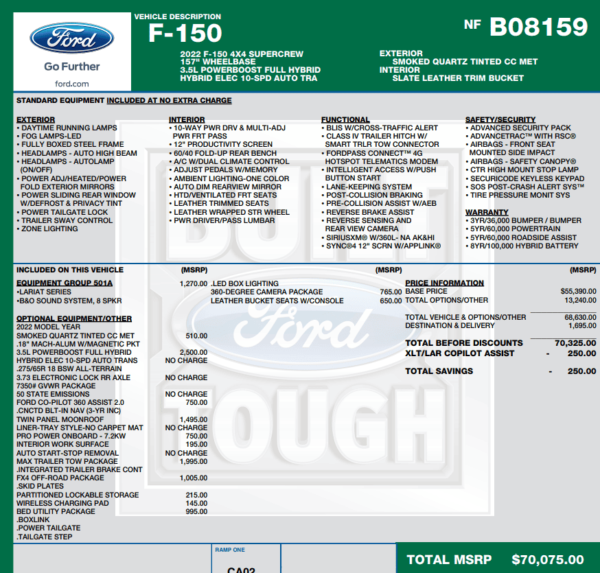 Ford F-150 3/28 Build Week Group 1648764991228