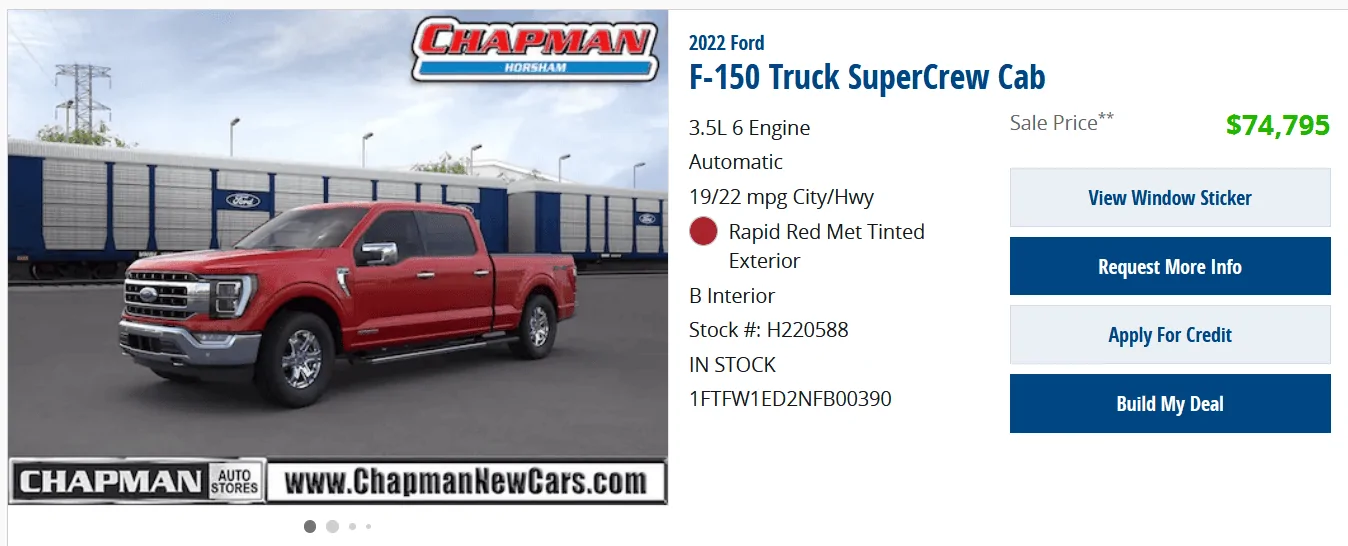 Ford F-150 03/21/22 Build Week Group 1649365511553