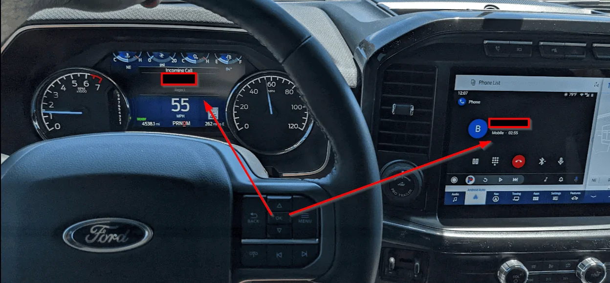 Ford F-150 Incoming Call Accept Reject Won't Clear After Answering 1652032123801