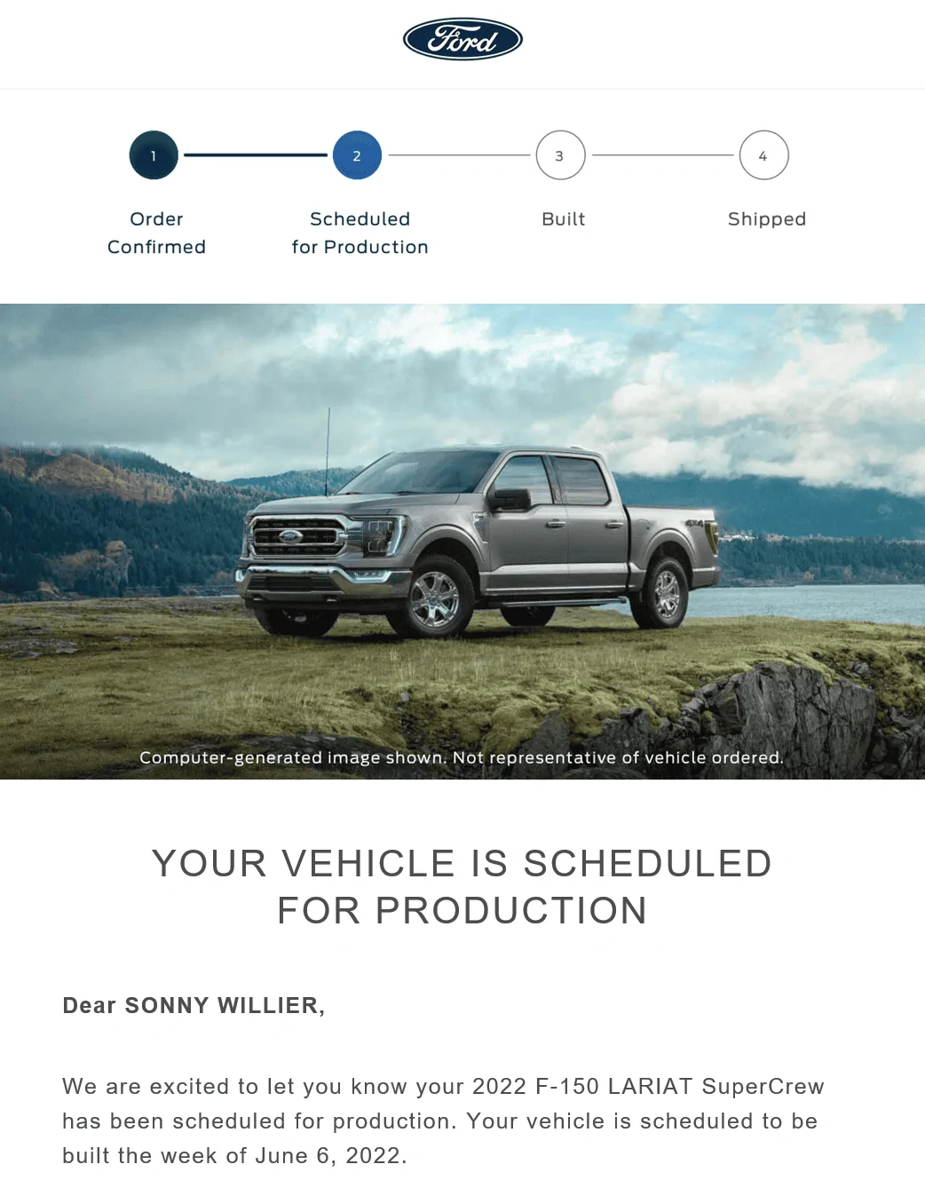 Ford F-150 06/6/22 Build Week Group 1652363654585