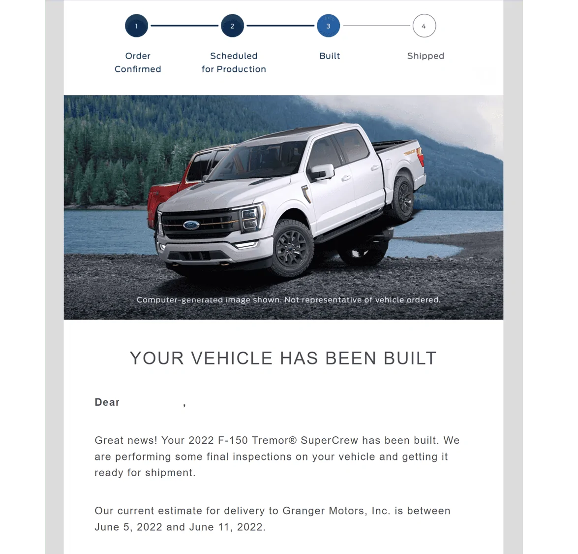 Ford F-150 01/31/2022 Build Week Club 1652703353794