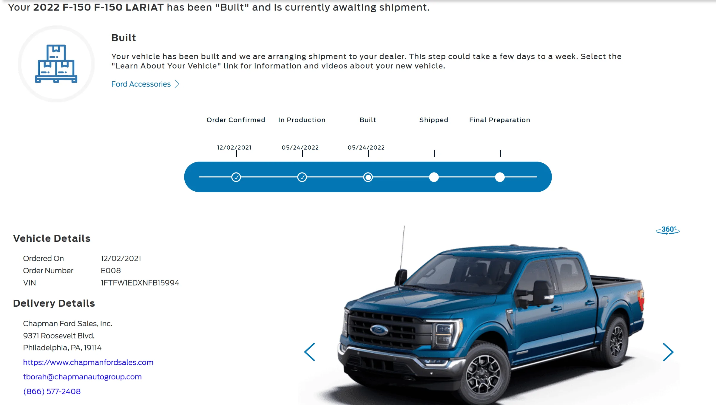 Ford F-150 05/16 Build Week 1653493914544