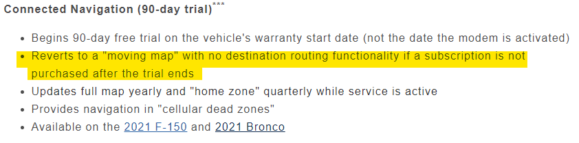 Ford F-150 Connected Navigation and SiriusXM force removal 1653606736110