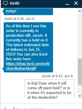 Ford F-150 Has anyone been told they are on "Plant Hold"?? 1654692540312