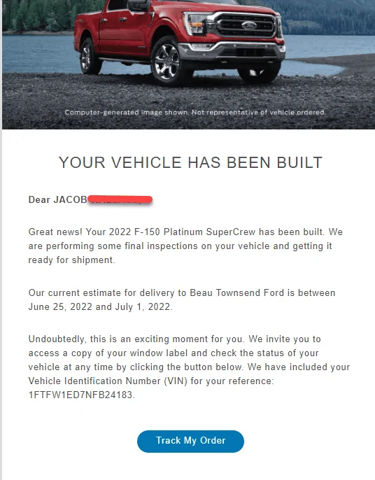 Ford F-150 Has anyone been told they are on "Plant Hold"?? 1655640044764