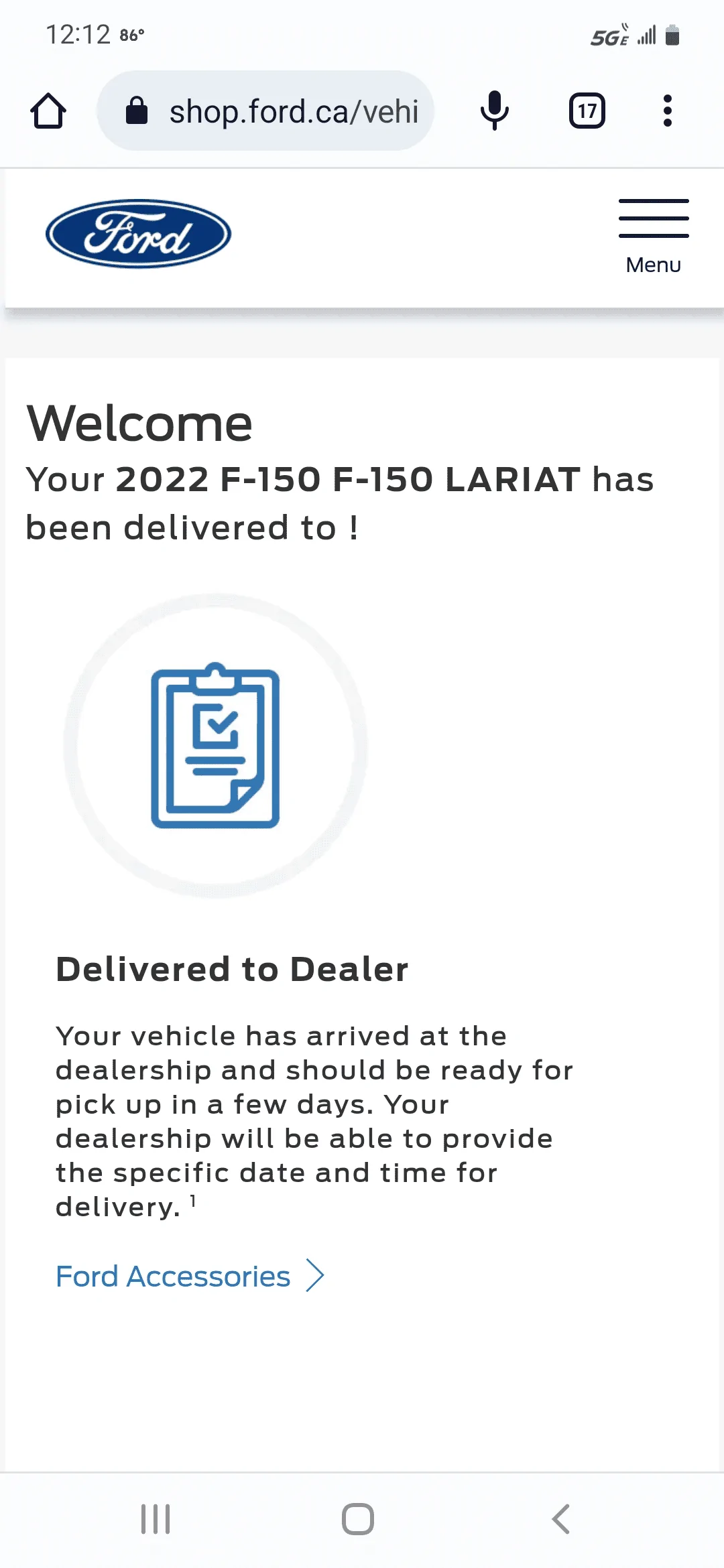 Ford F-150 2022 F150 ordered in January 1659024773317