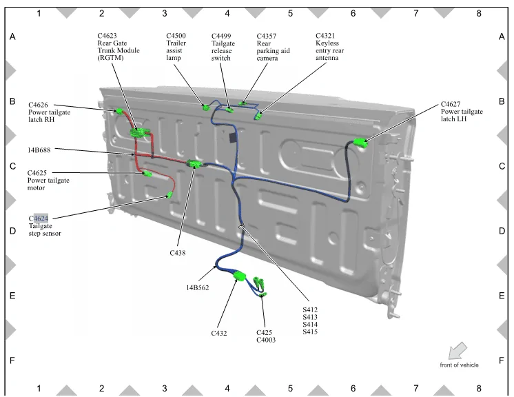 Ford F-150 Power Tailgate stuck in the up position 1659405677685