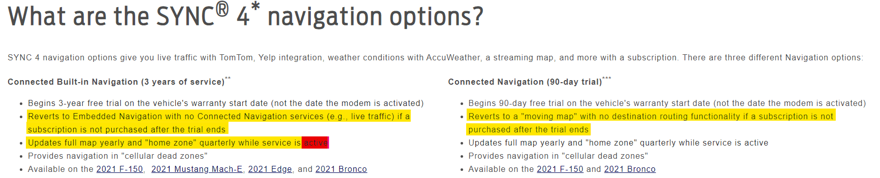 Ford F-150 Connected Navigation and SiriusXM force removal 1661020286120