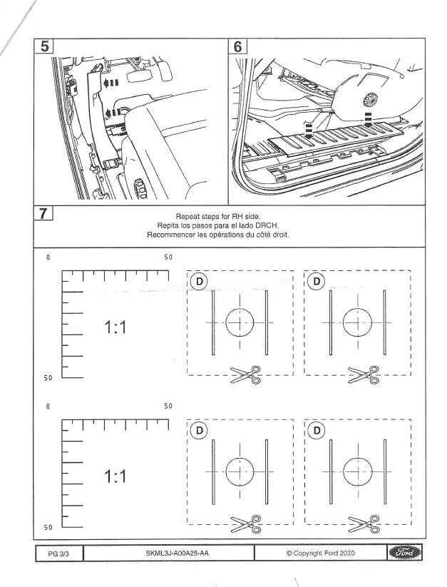 Ford F-150 Floor mats on vinyl floor. 1661541379289