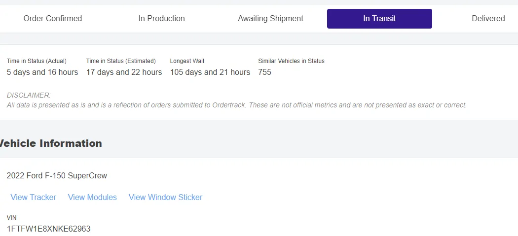 Ford F-150 8/8/2022 Build Week 1662115783045