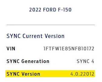 Ford F-150 Latest new software update 1662672824247