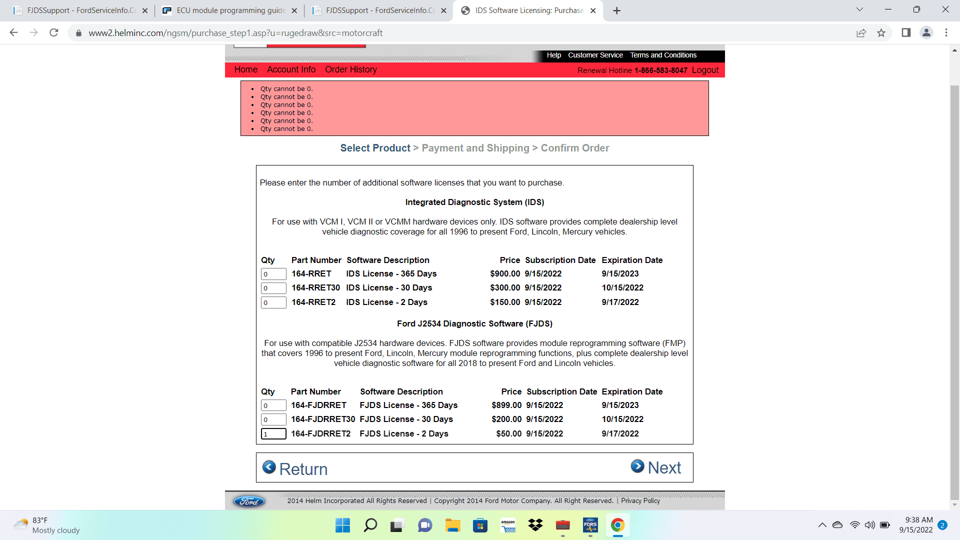Ford F-150 ECU module programming guide using FDRS 1663249275737