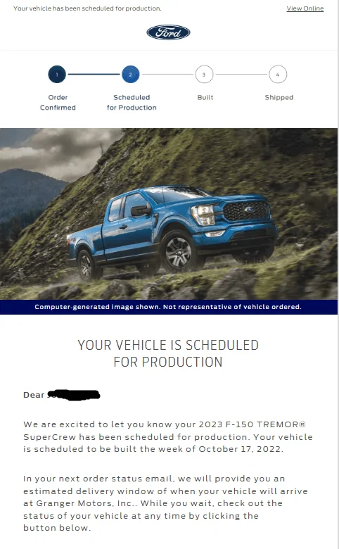 Ford F-150 2023 F150 build date 1663273641101