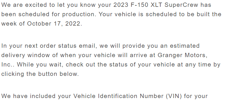 Ford F-150 3% Under invoice on a 2023 F-150 Order @ Granger Ford 1663344058468