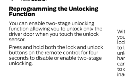 Ford F-150 Intelligent Access to unlock all doors, not just drivers? 1664522468562