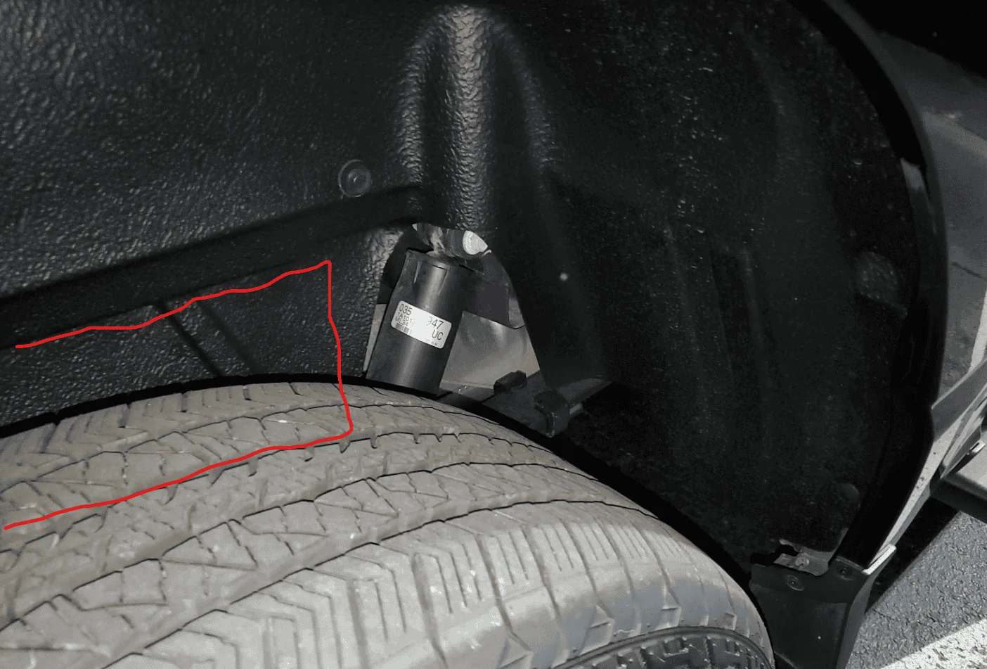 Ford F-150 messed up OEM wheel well liner?? 1666204265978