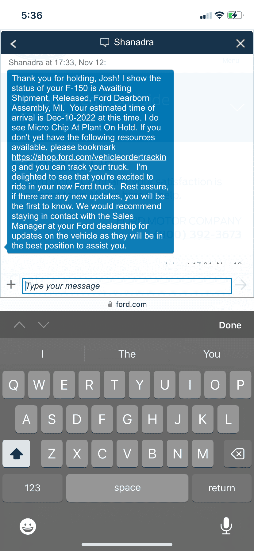 Ford F-150 10/24/22 - Build Week - MY 23 1668366452917