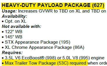 Ford F-150 2023 HDPP vs Max Tow 1670878674232