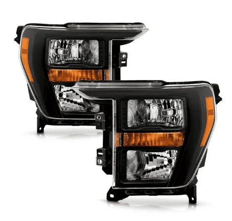 Ford F-150 Black Halogen Headlights 1674572156758