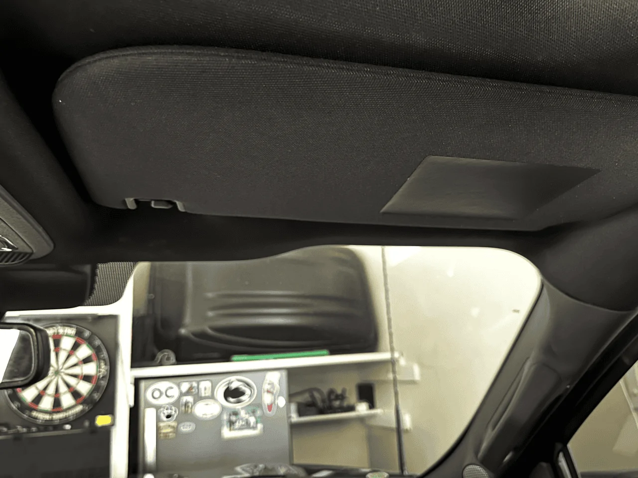 Ford F-150 Removed Sun Visor Sticker, how to remove residue? 1674747871467