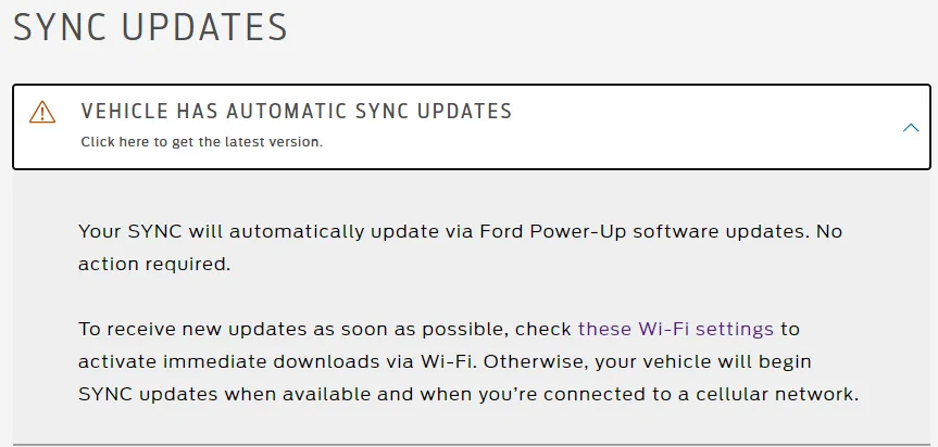 Ford F-150 Sync 4: Check For Updates Doesn't Find Known Update 1676483560610