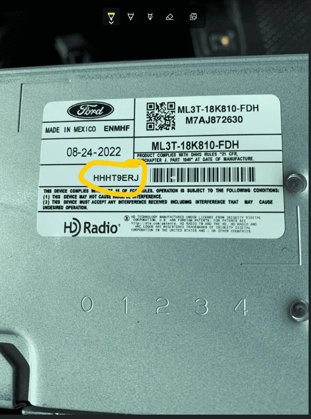 Ford F-150 MY22 Adding SiriusXM 1677355594943