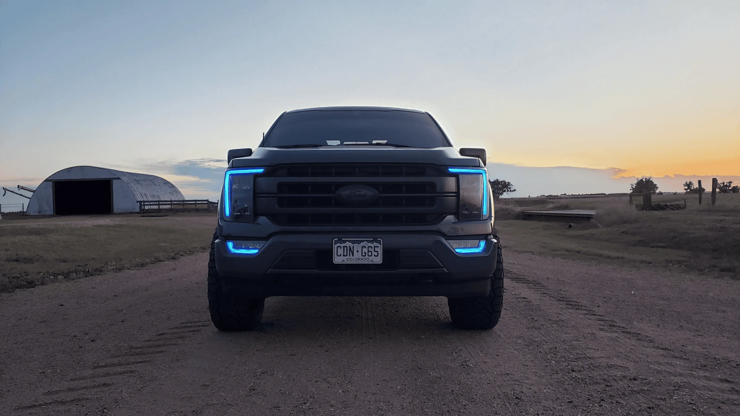 Ford F-150 Amber/Orange DRL halos and fogs 1677901694331