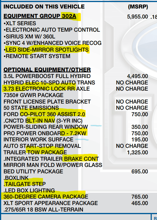 Ford F-150 Maximize payload of PB? 1679137156043