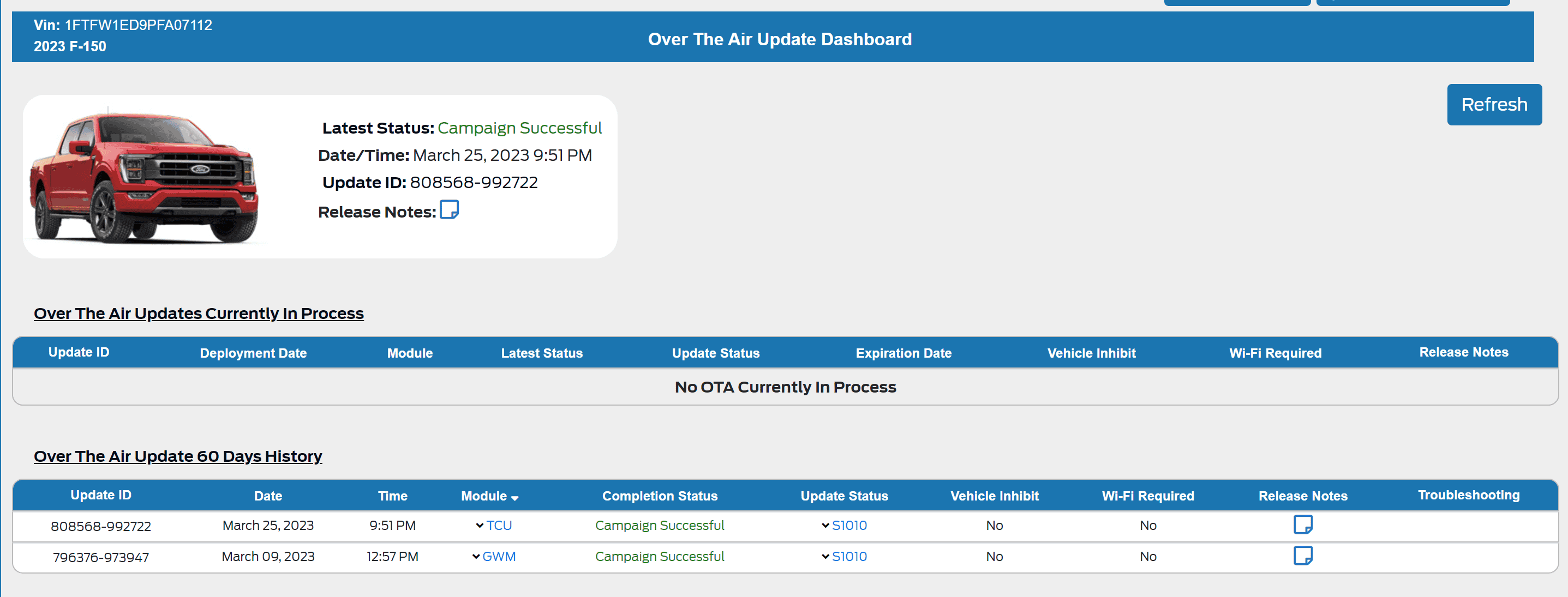 Ford F-150 Got another update today !! 1679861494086