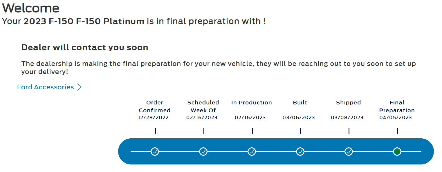 Ford F-150 02/13/2023 - Build Week 1680781110786