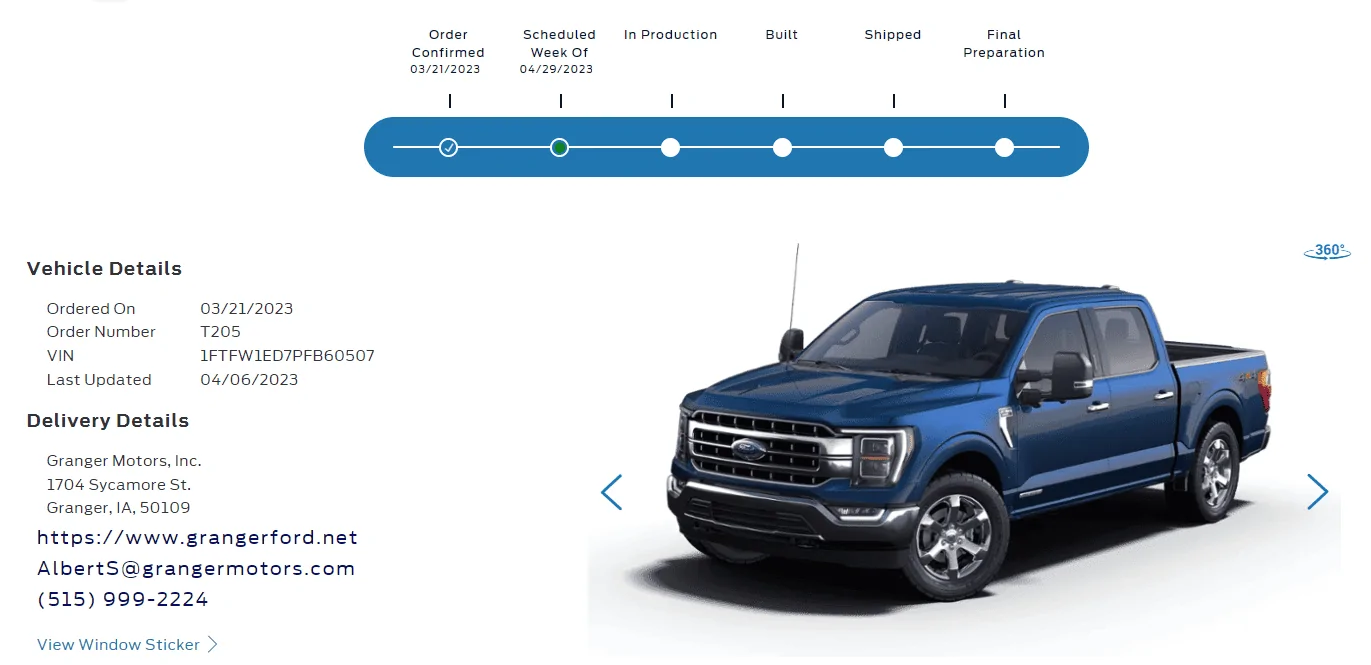 Ford F-150 04/24/2023 - Build Week 1681837175474