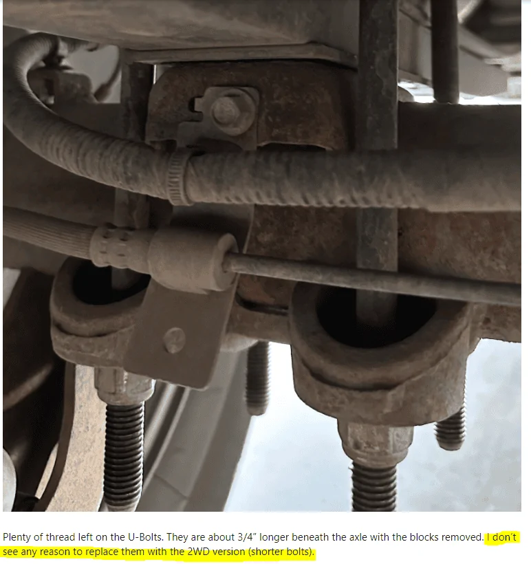 Ford F-150 Level with 1” Drop Shackles & Axle Block Removal 1682441089304