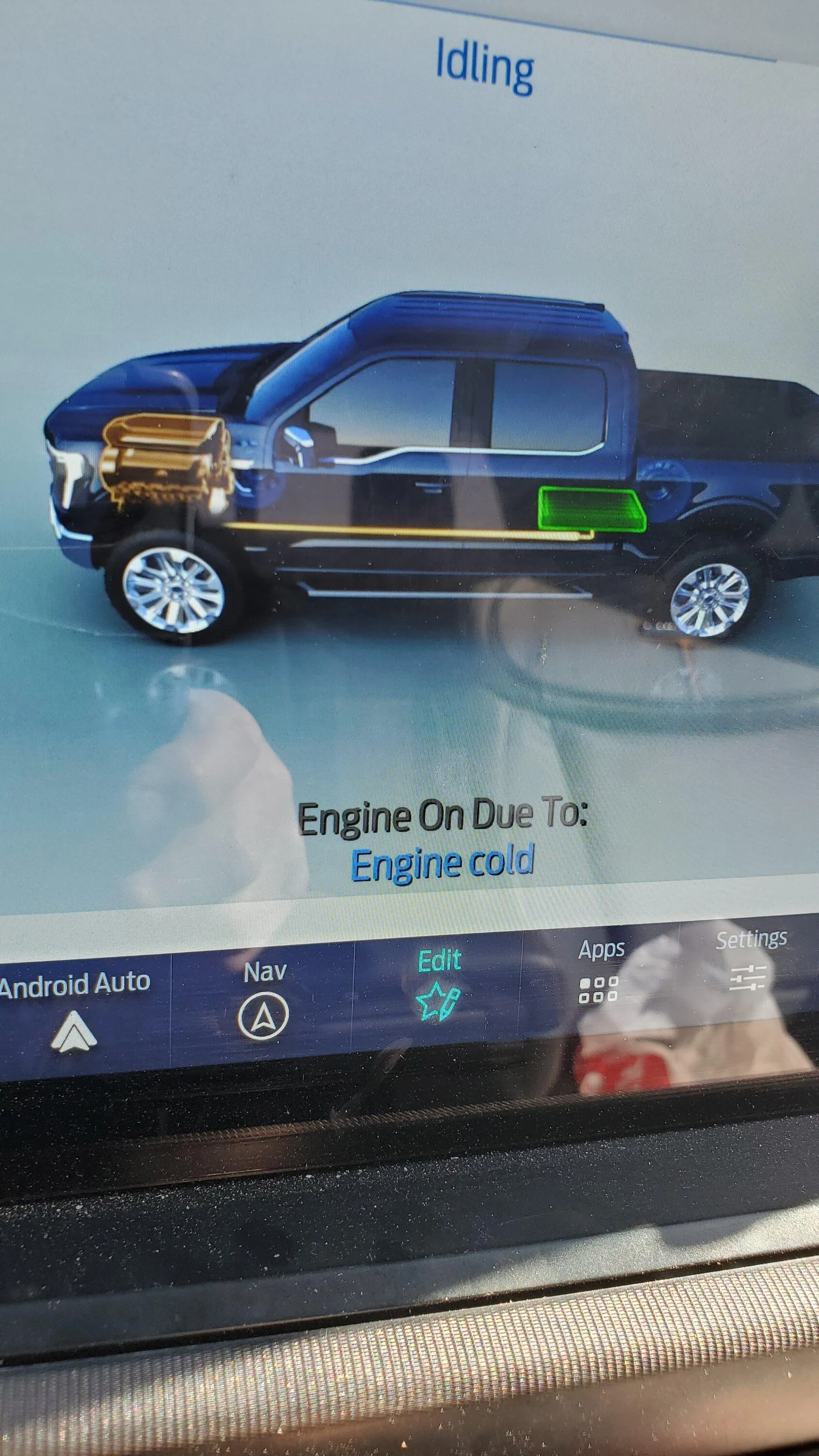 Ford F-150 Engine on due to cold? 16830634081246804880122467323032