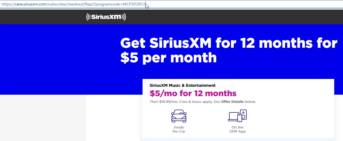 Ford F-150 going rate for Sirius subscription? 1683542713838