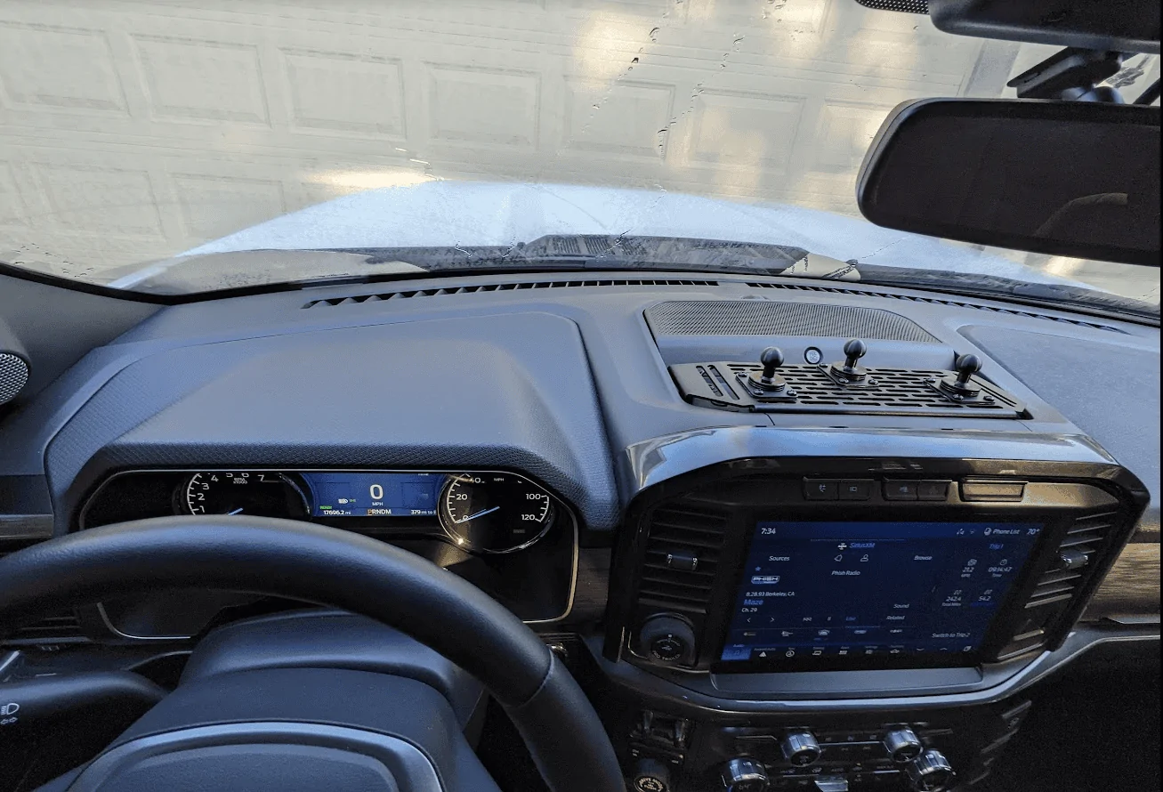 Ford F-150 Builtright Pro Dash Mount & Hardwired 12v and USB 1684412029458