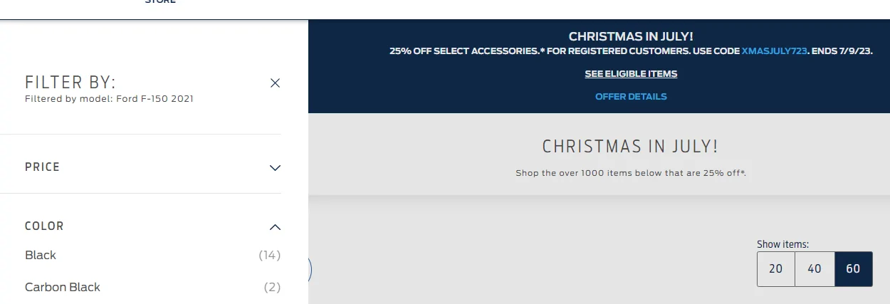 Ford F-150 25% Off Accessories at Ford.com using XMASJULY723 Coupon Code (Ends 7/2/23) 1687941933081