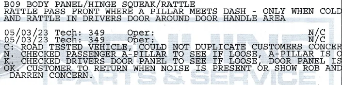 Ford F-150 Drivers Door Rattle - Need A Fix 1689205884530