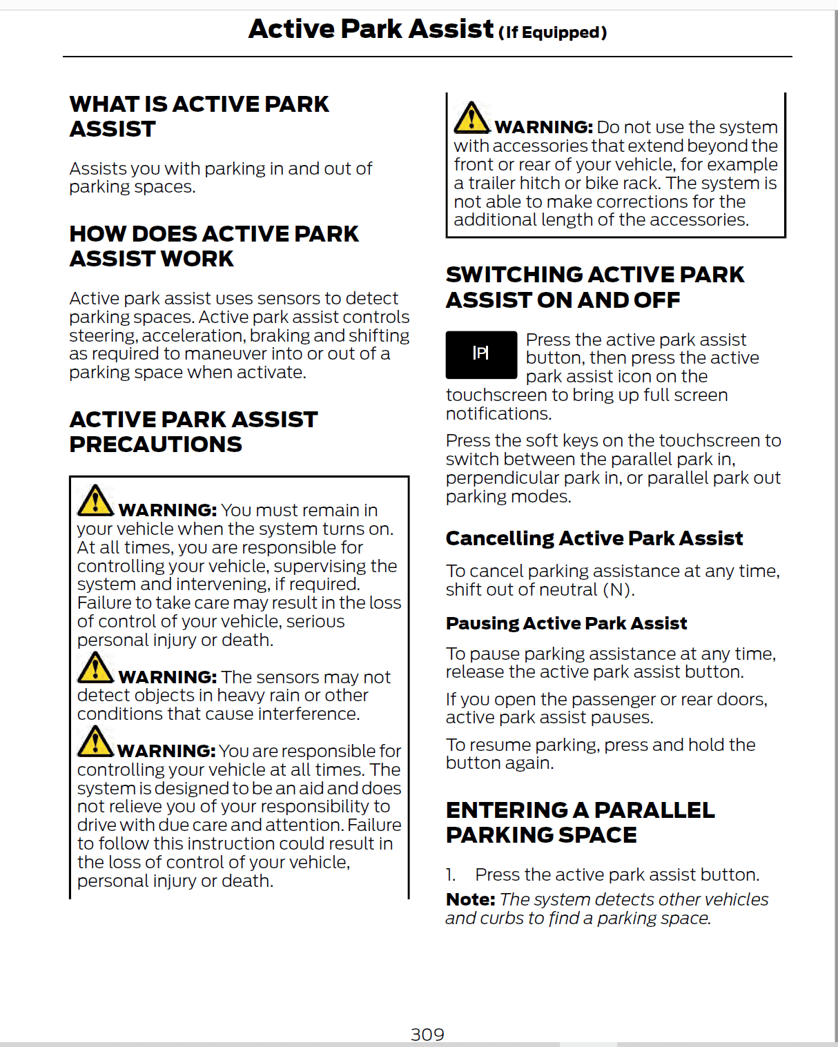 Ford F-150 active park assist or not 1697767170080