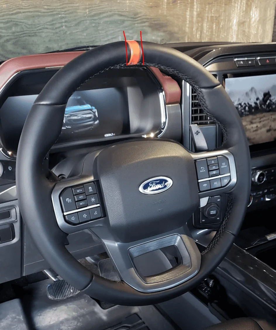 Ford F-150 Heated steering wheel has a small cold spot, is this normal? 1698897419600