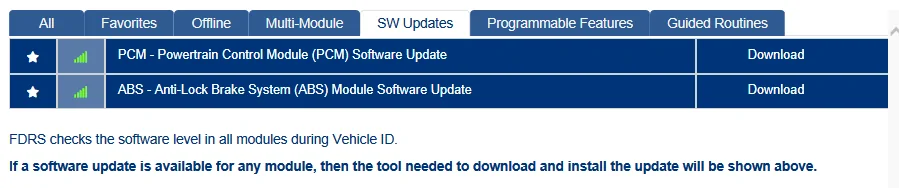Ford F-150 ECU module programming guide using FDRS 1701387745065