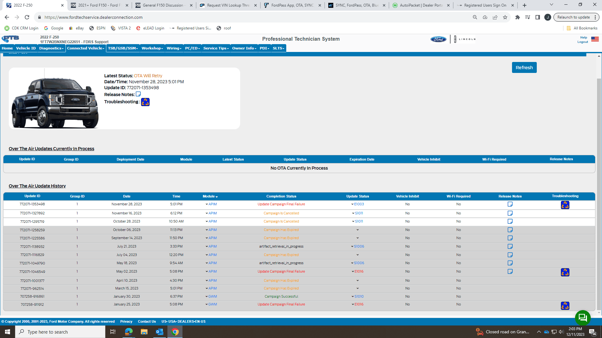 Ford F-150 Request VIN Lookup Thread 1702321481467