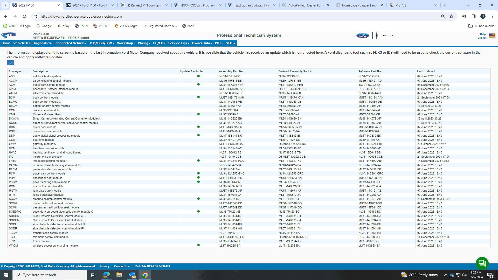 Ford F-150 Request VIN Lookup Thread 1706381581925