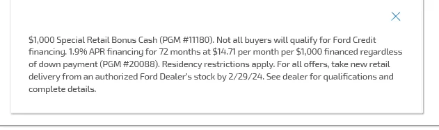 Ford F-150 0% interest rates making a return? 1708046078596
