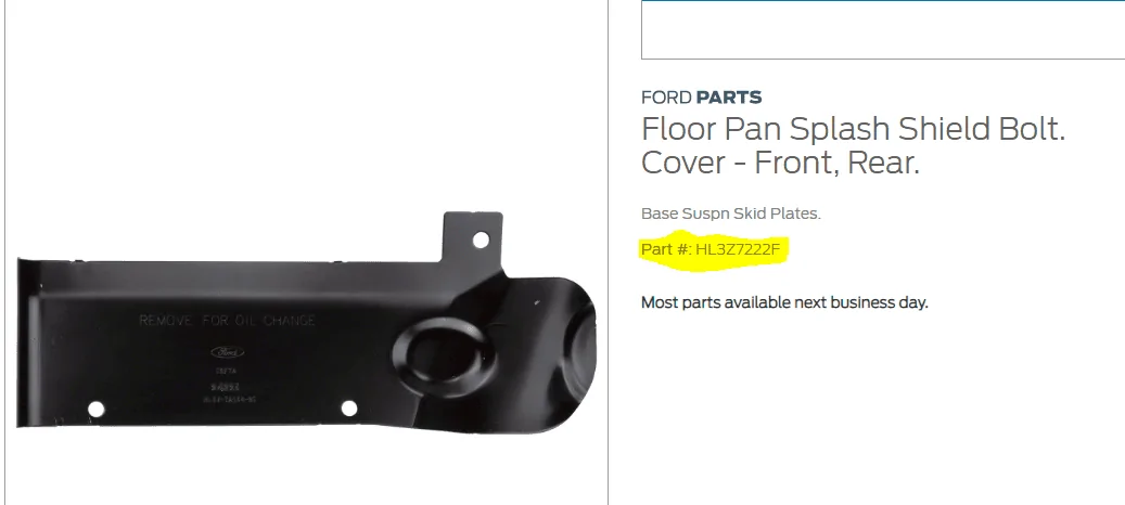 Ford F-150 Dealer tech ripped trans diaper 1714096483889-xy