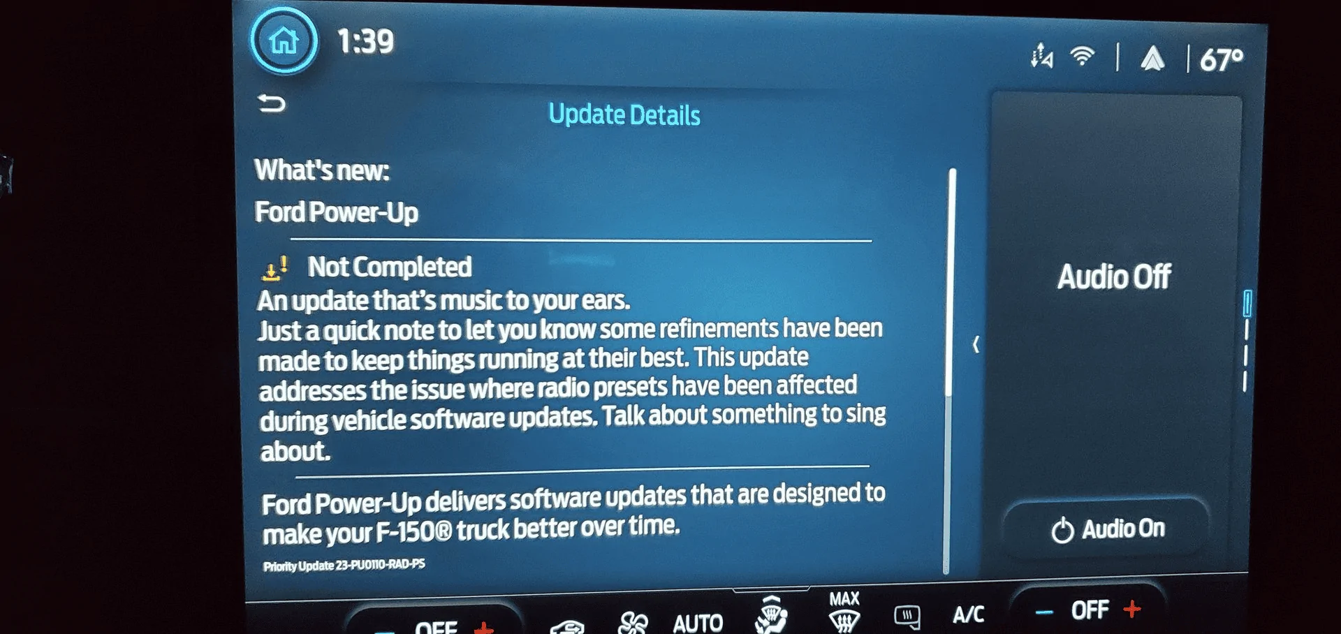 Ford F-150 OTA update wiped tune 1715709074447-mi
