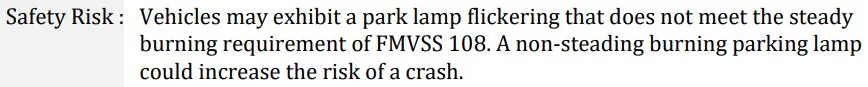 Ford F-150 New Recall for park position lamps! 1727811734117-24