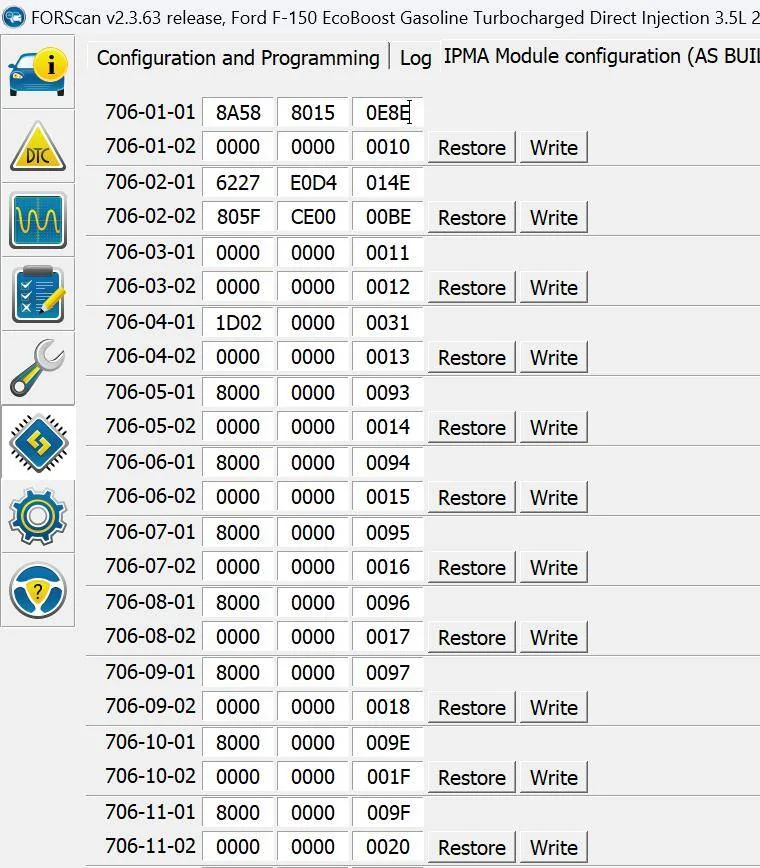 Ford F-150 2021+ F-150 FORScan List / Database / Spreadsheet 1731743907361-vc